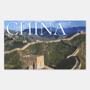 The Great Wall   Jinshanling, China Rectangular Sticker