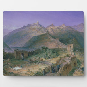 The Great Wall of China, 1886 (w/c) Plaque