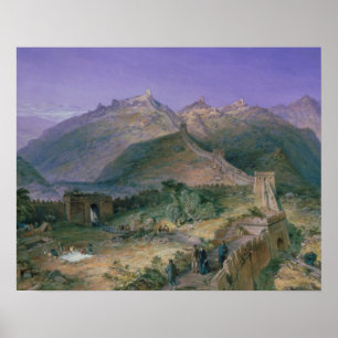 The Great Wall of China, 1886 (w/c) Poster