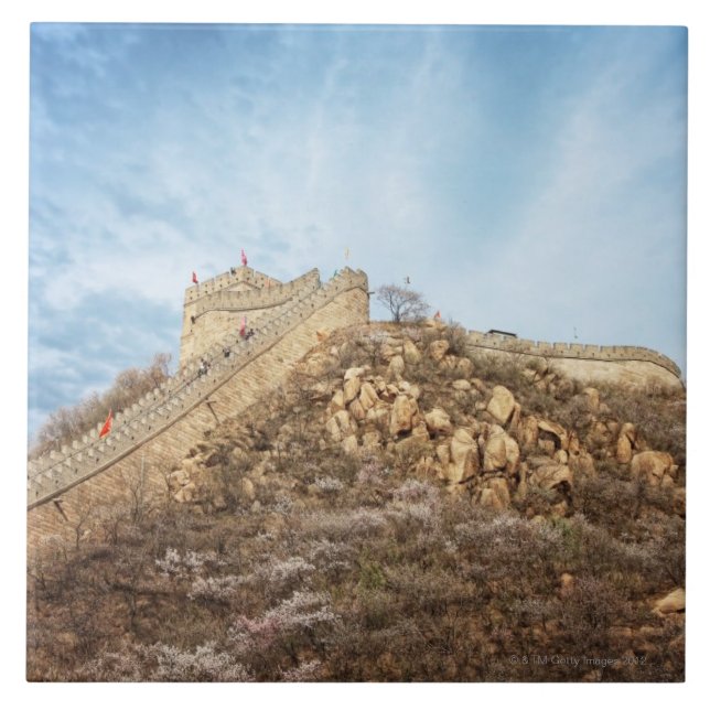The great wall of China outside Beijing Tile (Front)