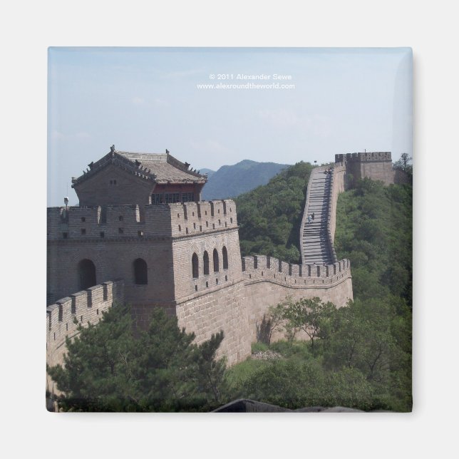 The great wall of china souvenier magnet (Front)