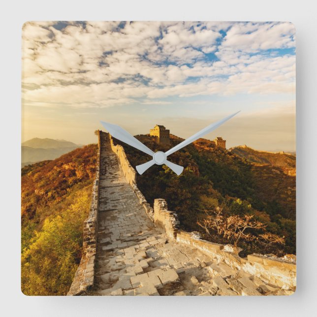 The Great Wall of China Square Wall Clock (Front)