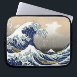 The Great Wave 神奈川沖浪裏 Laptop Sleeve<br><div class="desc">Katsushika Hokusai of Mount Fuji painting from 1830. 葛飾 北斎 ukiyo-e 浮世絵 富士山 Fuji-san</div>