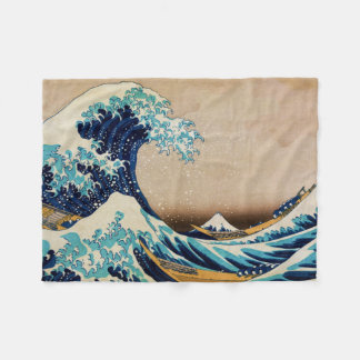 The Great Wave by Hokusai Fleece Blanket