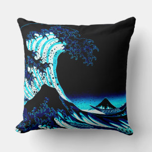 The Great Wave Deep Blue Cushion