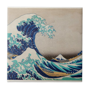 The Great Wave, Famous Japanese painting Ceramic Tile