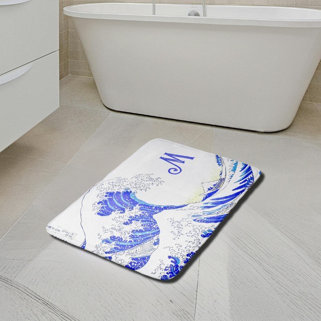 The Great Wave - Japanese art   Bath Mat (Creator Uploaded)