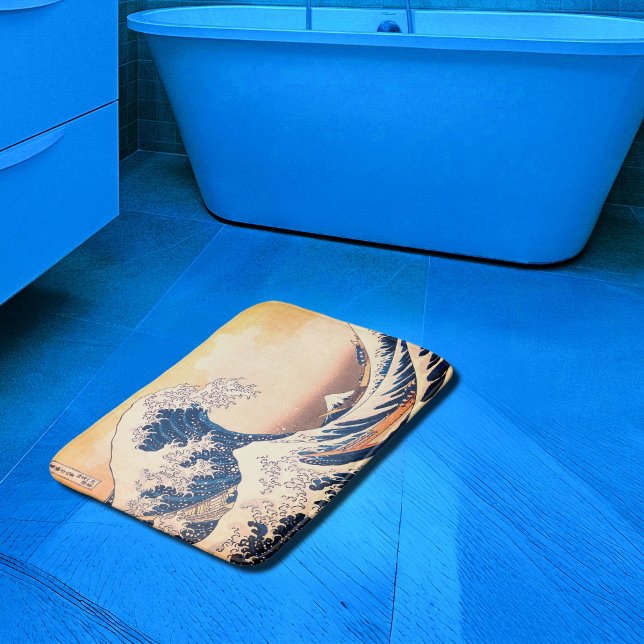 The Great Wave  - Japanese  art Bath Mat (Creator Uploaded)