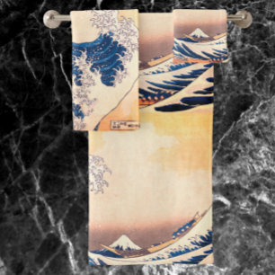 The Great Wave  - Japanese  art Bath Towel Set