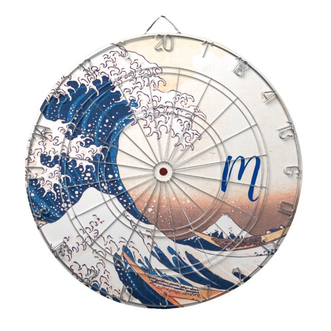 The Great Wave - Japanese art Dart Board (Front)
