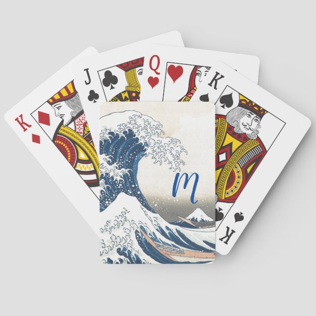 The Great Wave - Japanese art  Playing Cards (Back)