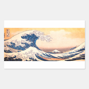 The Great Wave  - Japanese  art   Rectangular Sticker