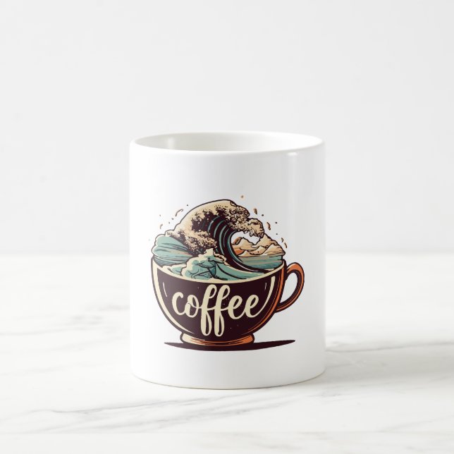 The Great Wave Of Coffee Mug (Center)