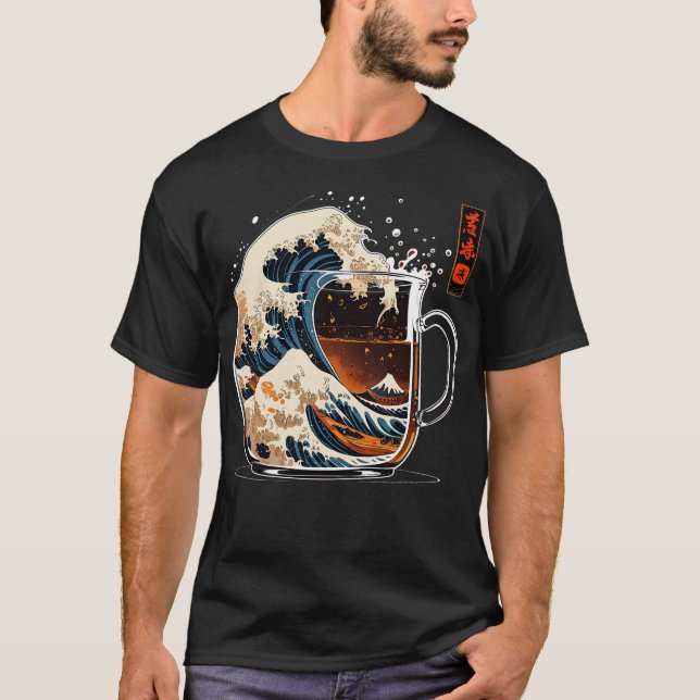The Great Wave of Coffee T-Shirt (Front)