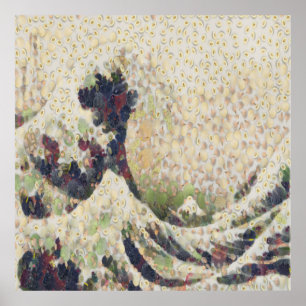 The Great Wave Of Honeydew Melon After Hokusai Poster