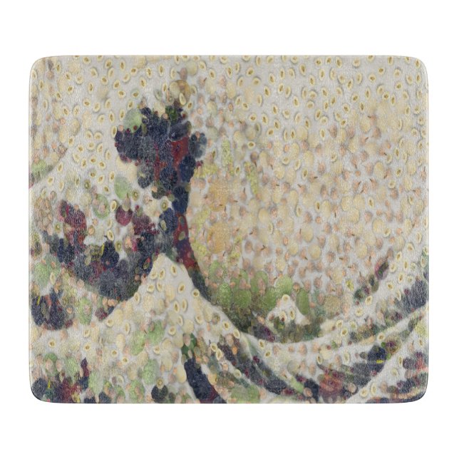 The Great Wave Of Honeydew Melon Fine Art Spoof Cutting Board (Front)