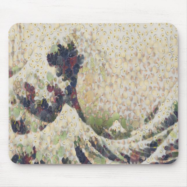 The Great Wave Of Honeydew Melon Fine Art Spoof Mouse Pad (Front)