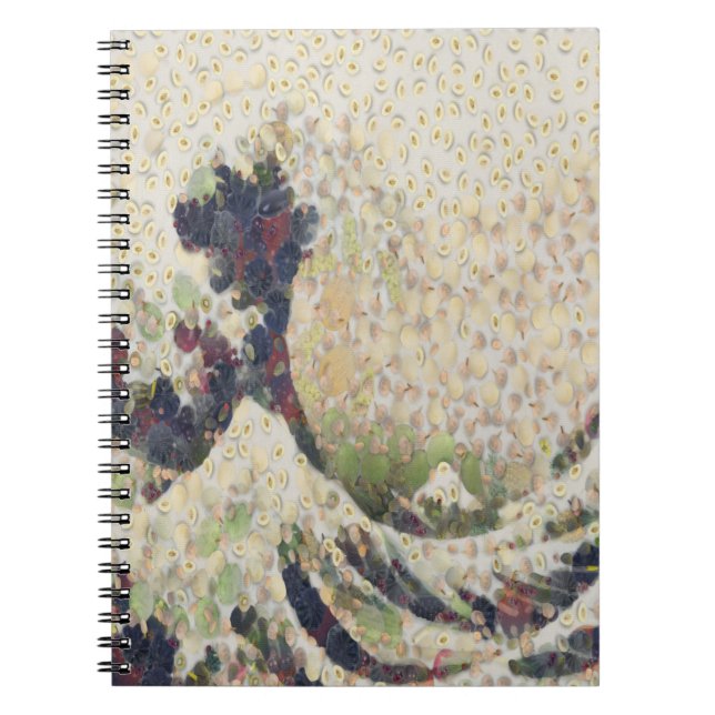 The Great Wave Of Honeydew Melon Fine Art Spoof Notebook (Front)