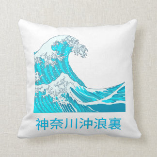 The great wave of kanagawa cushion