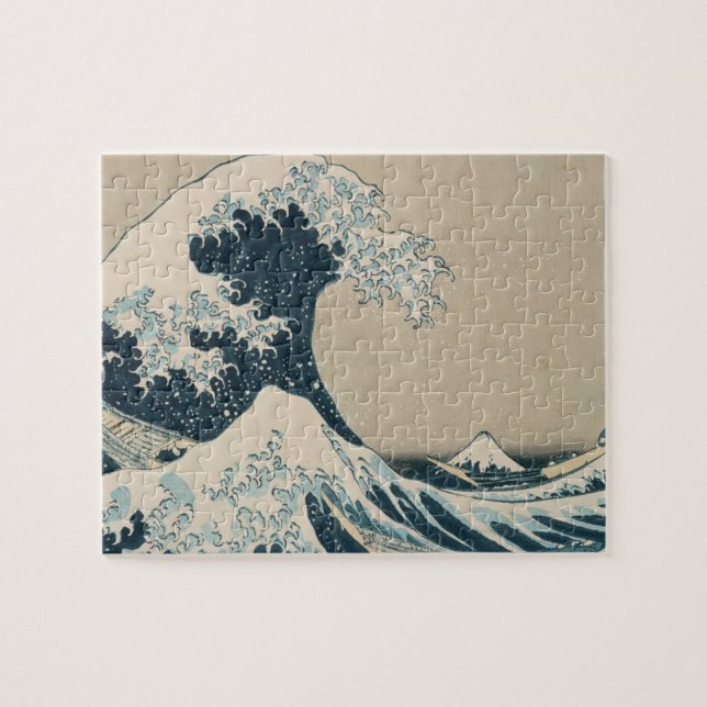 The Great Wave of Kanagawa, Views of Mt. Fuji Jigsaw Puzzle (Horizontal)