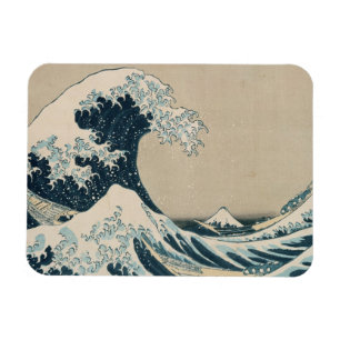 The Great Wave of Kanagawa, Views of Mt. Fuji Magnet