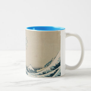 The Great Wave of Kanagawa, Views of Mt. Fuji Two-Tone Coffee Mug