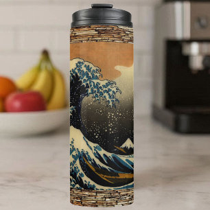 The Great Wave of Kanagawa Vintage Japanese Artist Thermal Tumbler