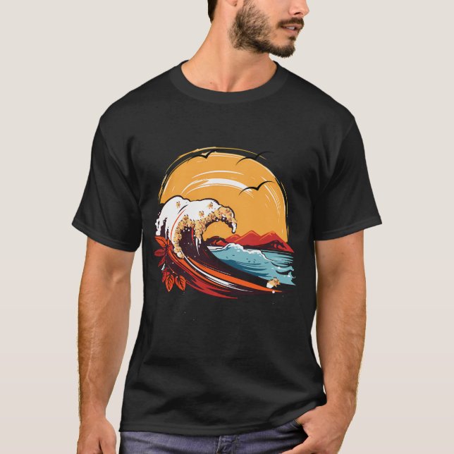 The great wave of pug T-Shirt (Front)