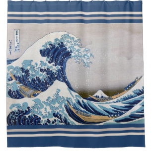 The Great Wave off Kanagawa - 神奈川沖浪裏 Shower Curtain
