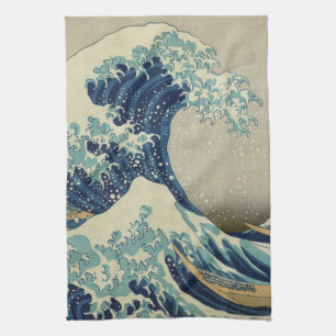 The Great Wave off Kanagawa (神奈川沖浪裏) Tea Towel
