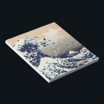 The Great Wave off Kanagawa 8 Bit Pixel Art Notepad<br><div class="desc">The Great Wave off Kanagawa (神奈川沖浪裏) Vintage 8 Bit Pixel Tsunami Art.

Globe Trotters specialises in idiosyncratic imagery from around the globe. Here you will find unique Greeting Cards,  Postcards,  Posters,  Mousepads and more.</div>