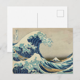 The Great Wave off Kanagawa by Hokusai Art Postcard