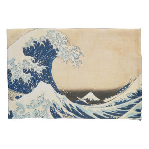 The Great Wave off Kanagawa by Hokusai Pillowcase