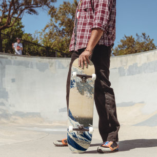 The Great Wave off Kanagawa by Hokusai Skateboard