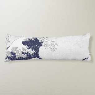 The Great Wave off Kanagawa by Katsushika Hokusai Body Cushion