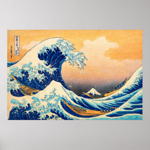The Great Wave off Kanagawa by Katsushika Hokusai Poster
