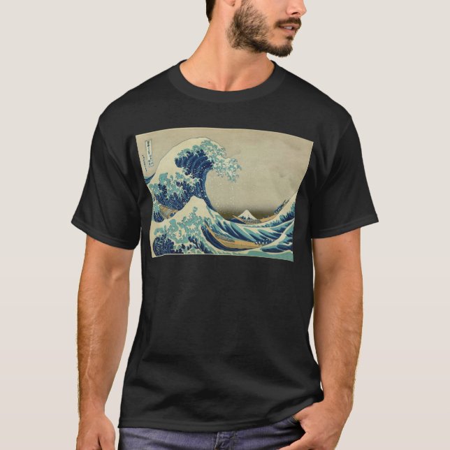 The Great Wave off Kanagawa by Katsushika Hokusai T-Shirt (Front)
