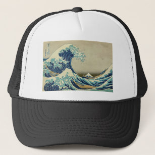 The Great Wave off Kanagawa by Katsushika Hokusai Trucker Hat