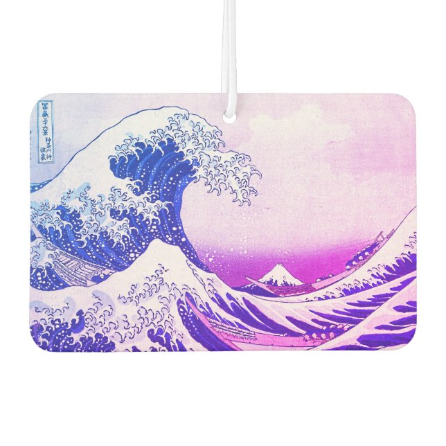 The Great Wave Off Kanagawa Car Air Freshener (Front)
