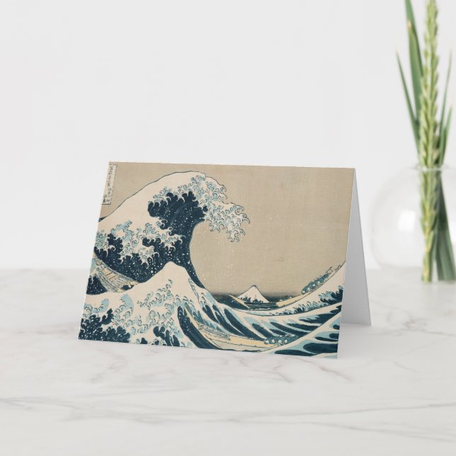 The Great Wave off Kanagawa Card (Front)