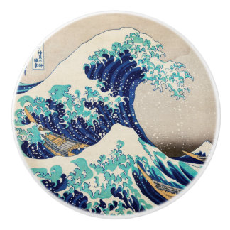 The Great Wave off Kanagawa Ceramic Knob