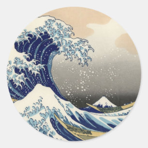 The Great Wave off Kanagawa Classic Round Sticker
