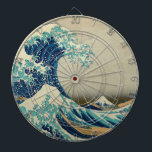 The Great Wave off Kanagawa Dartboard<br><div class="desc">The Great Wave off Kanagawa. The Great Wave off Kanagawa (神奈川沖浪裏 Kanagawa-oki nami ura?, "In the well of a wave off Kanagawa"/"Under the wave off Kanagawa"), also known as The Great Wave or simply The Wave, is a woodblock print by the Japanese ukiyo-e artist Hokusai. It was published sometime between...</div>