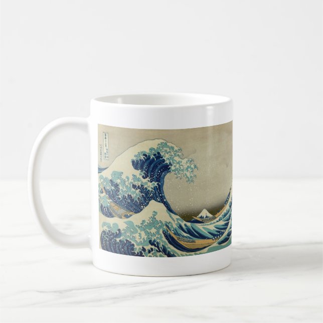 The Great Wave off Kanagawa- Famous Woodblock Coffee Mug (Left)