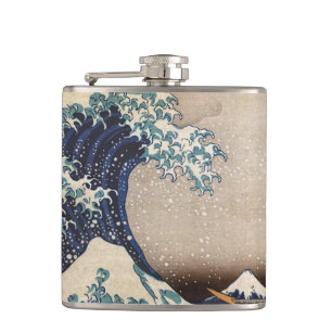 The Great Wave off Kanagawa Hip Flask