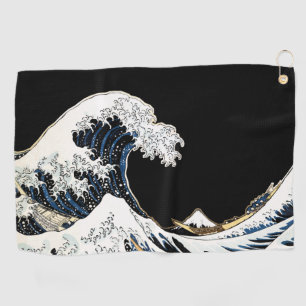 The Great Wave Off Kanagawa Hokusai, Japanese art Golf Towel