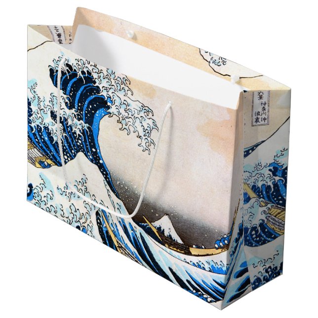 The Great Wave off Kanagawa, Hokusai Large Gift Ba Bag (Front Angled)