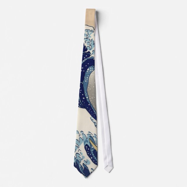The Great Wave off Kanagawa Hokusai Tie (Front)
