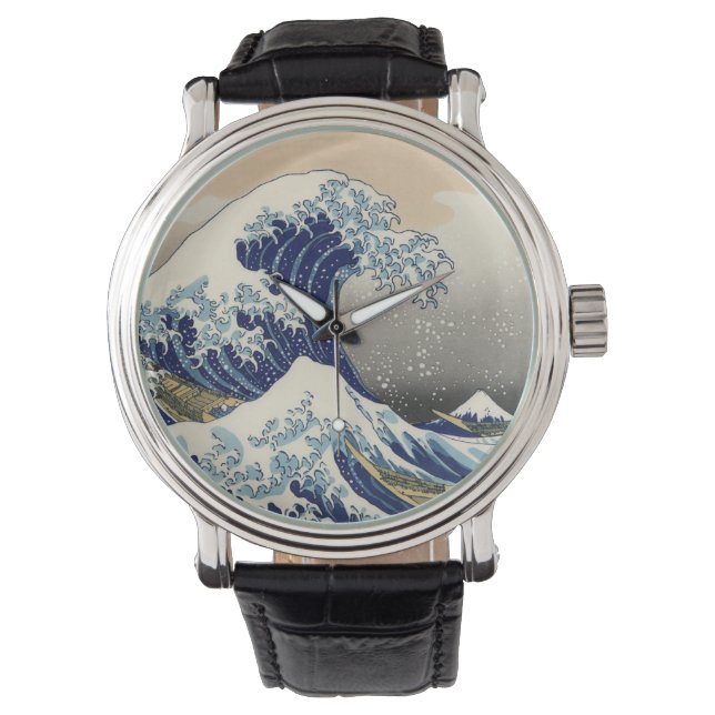 The Great Wave off Kanagawa Hokusai Watch (Front)