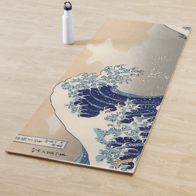 The Great Wave off Kanagawa Hokusai Yoga Mat (In Situ)
